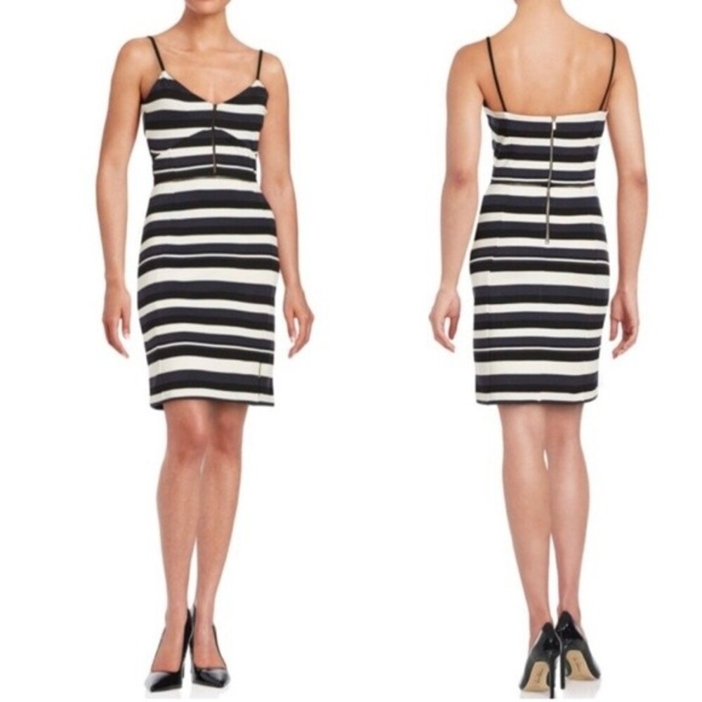 French Connection Chantilly striped sheath dress size 12